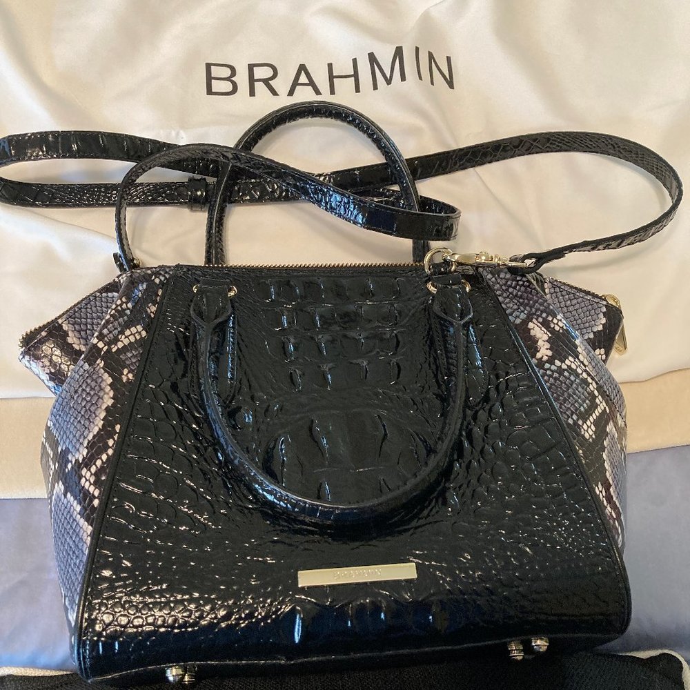 Brahmin Mini-Camila Black Tybalt purse
